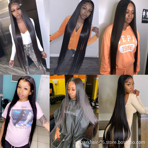 28 30 inches Brazilian Straight Human Hair Bundles Cheap Natural Color Remy Cuticle Aligned Human Hair Weave Bundles Extensions